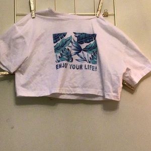 White crop top